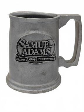 Samuel Adams 30 Years Independence Pewter Beer Stein Tankard Barware Mug Cup